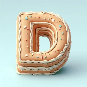 Cake Effect Letter D-1