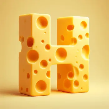 Cheese Letter H-2