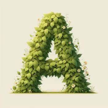 Eco Typography Effect Letter A-2