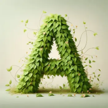 Eco Typography Effect Letter A-3