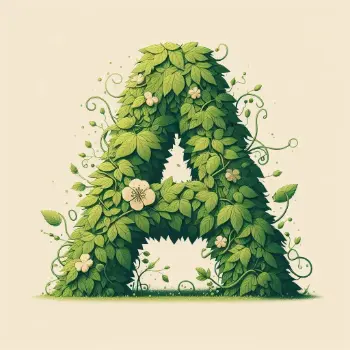 Eco Typography Effect Letter A-4