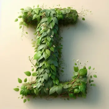 Eco Typography Effect Letter I-2