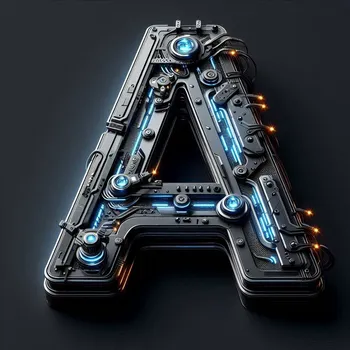 Futuristic Letter A-1