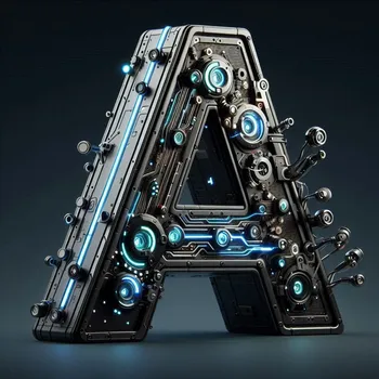 Futuristic Letter A-2