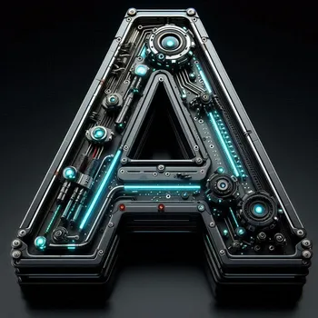 Futuristic Letter A-4