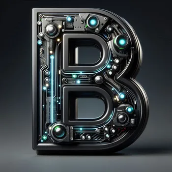 Futuristic Letter B-1