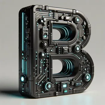 Futuristic Letter B-2