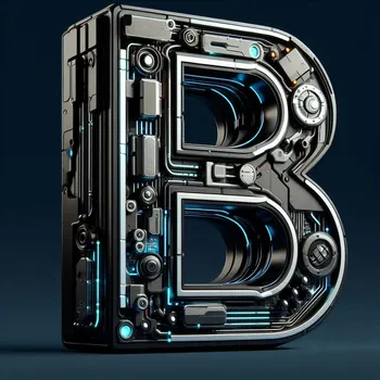 Futuristic Letter B-3