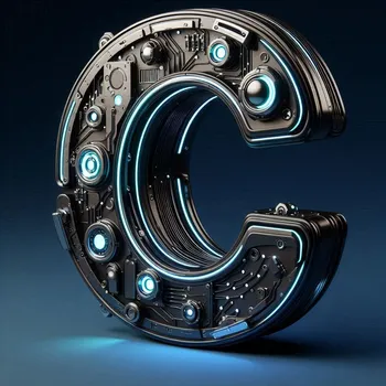 Futuristic Letter C-2