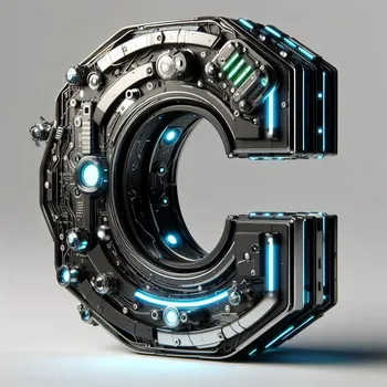 Futuristic Letter C-3