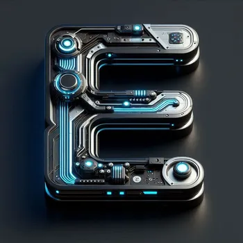 Futuristic Letter E-1