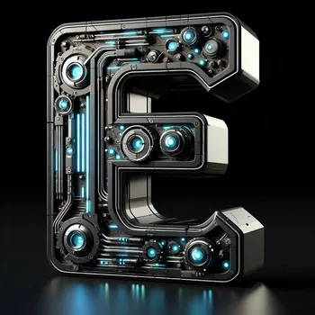 Futuristic Letter E-2