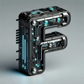 Futuristic Letter F-1