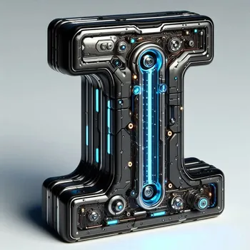 Futuristic Letter I-1