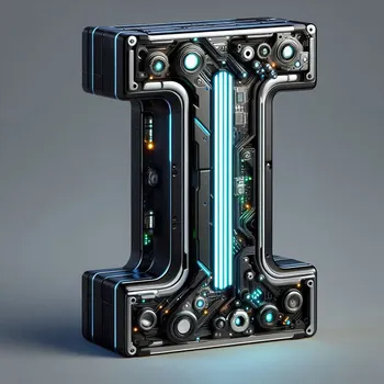 Futuristic Letter I-3