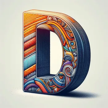 Illustration Letter D-3