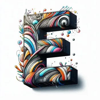 Illustration Letter E-1