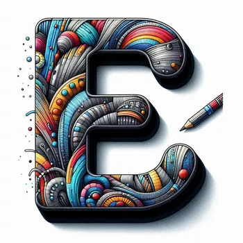 Illustration Letter E-2