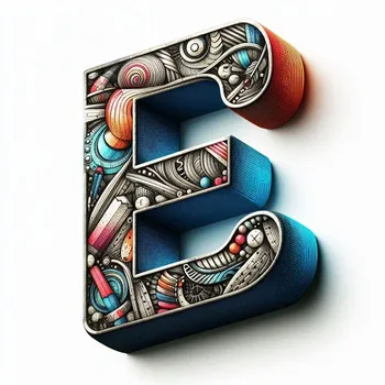 Illustration Letter E-3