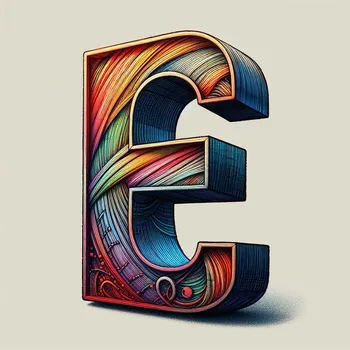 Illustration Letter E-4