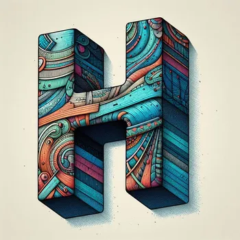 Illustration Letter H-2