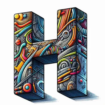 Illustration Letter H-3