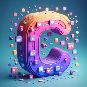 Instagram Profile Letter C-1