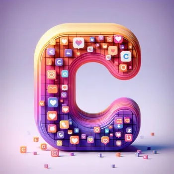 Instagram Profile Letter C-2