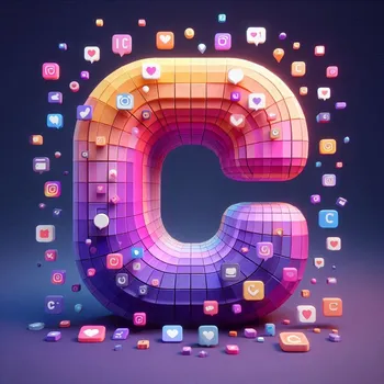 Instagram Profile Letter C-3