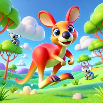 Kangaroo 3D-Cartoon-Effect-14