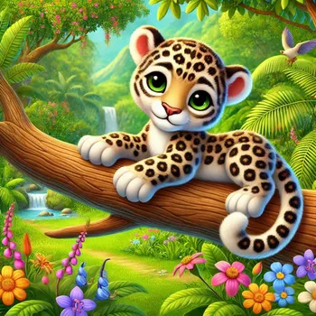 Leopard 3D-Cartoon-Effect-1