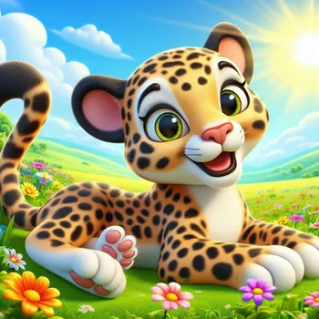 Leopard 3D-Cartoon-Effect-11