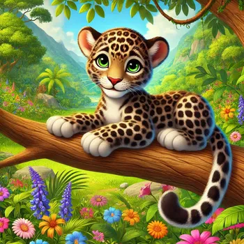 Leopard 3D-Cartoon-Effect-2