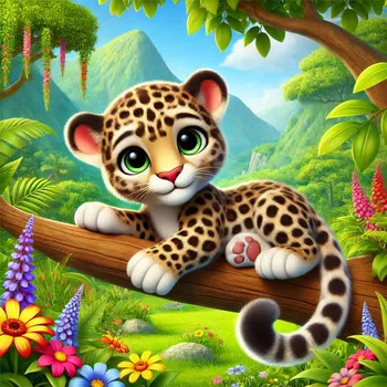 Leopard 3D-Cartoon-Effect-4