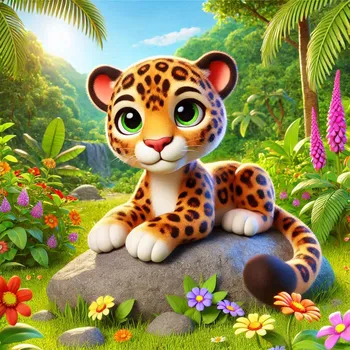 Leopard 3D-Cartoon-Effect-7