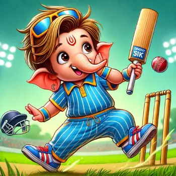 Lord Ganesha Cricket-3