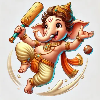 Lord Ganesha Cricket-4