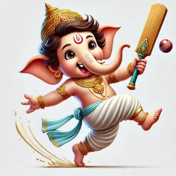 Lord Ganesha Cricket-5