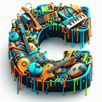 Music Graffiti Letter C-3