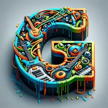 Music Graffiti Letter G-3