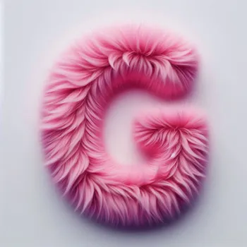 Pink Fur Effect Letter G-1