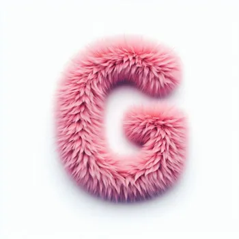 Pink Fur Effect Letter G-2