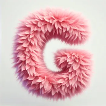 Pink Fur Effect Letter G-3