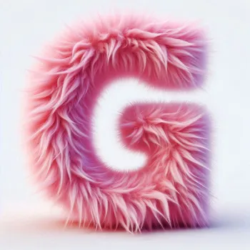 Pink Fur Effect Letter G-4