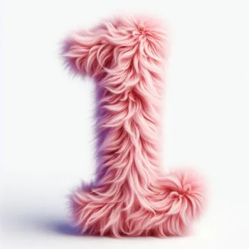 Pink Fur Effect Letter I-1