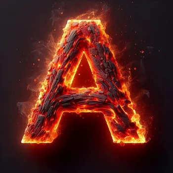 Radiant Ember Letter A-4