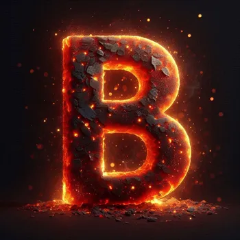 Radiant Ember Letter B-3