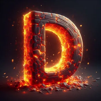 Radiant Ember Letter D-1