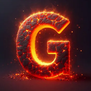 Radiant Ember Letter G-1