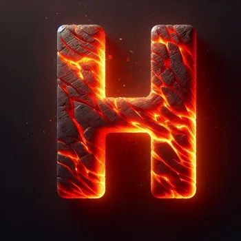 Radiant Ember Letter H-4